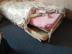 Bed en onderschuifbed, Huis en Inrichting, Ophalen, Gebruikt, Eenpersoons, Hout