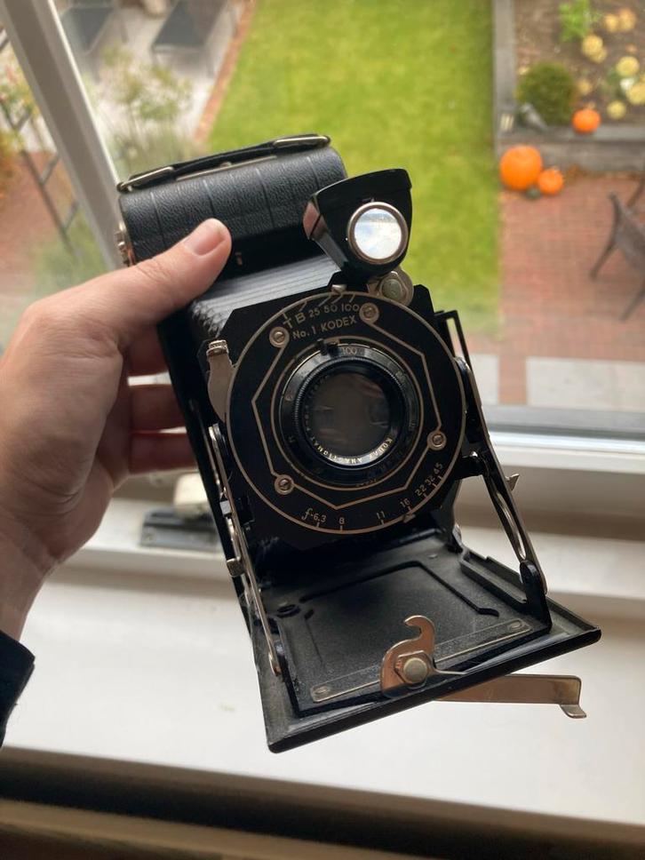 Antieke Kodex Camera, Audio, Tv en Foto, Fotocamera's Analoog, Gebruikt, Compact, Kodak, Ophalen of Verzenden