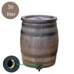 Kunststof Regenton 50 l, Bruin, 3/4" Tap, Ophalen, 150 liter of meer, Prins Mauritslaan 5, Nieuw