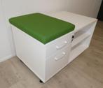 Ladenkast verrijdbaar, Wit, 57h x 100b x 60d cm., Huis en Inrichting, Ophalen, 1 of 2 laden, 50 tot 100 cm, Zo goed als nieuw