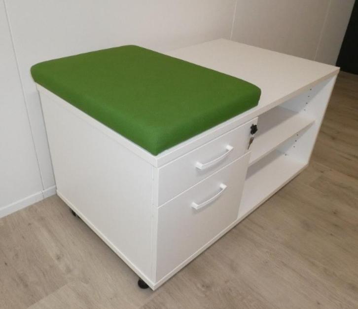 Ladenkast verrijdbaar, Wit, 57h x 100b x 60d cm., Huis en Inrichting, Kasten | Ladekasten, Zo goed als nieuw, Minder dan 100 cm