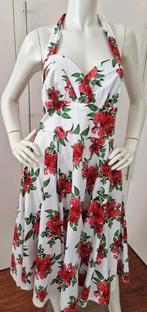 NIEUW!  HELLO BUNNY SWINGDRESS WIT/RODE ROZEN MT L, Overige kleuren, Hello Bunny, Maat 42/44 (L), Nieuw