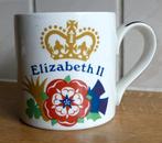 Queen Elizabeth II silver jubilee beker Burleigh Staffordshi, Ophalen of Verzenden, Gebruikt, Buitenland, Servies