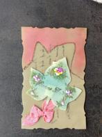 Ansichtkaart perkament, Bonne Annee, 1928, Verzamelen, Verzenden, 1920 tot 1940, Gelopen, Overige thema's