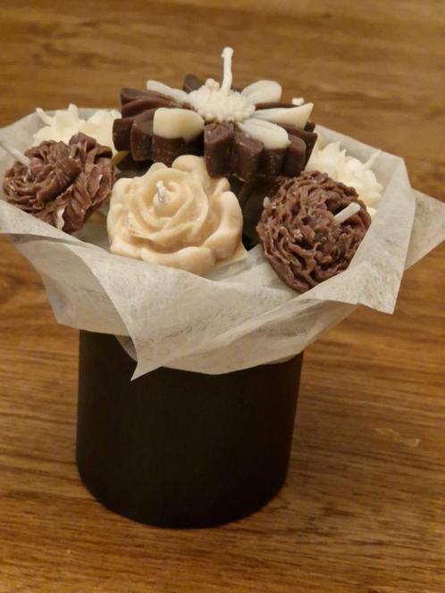 geurkaarsen bloemen boeket, Huis en Inrichting, Woonaccessoires | Kandelaars en Kaarsen, Nieuw, Minder dan 25 cm, Overige materialen