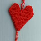 NIEUW! handgemaakt gehaakt rood hartje, kasthanger, Ophalen of Verzenden, Nieuw, Overige typen