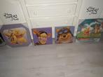 te koop 4 winny de poeh en vrienden schilderijen nieuw, Ophalen of Verzenden, Nieuw, Wanddecoratie