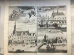 Zeeland, Zierikzee, Raadhuis, Kerk en Poort, 1696, Antiek en Kunst, Ophalen