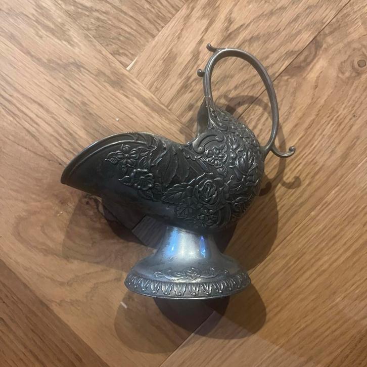 Verzilverd Suikerstrooier met Bloemmotief, Antiek en Kunst, Antiek | Goud en Zilver, Zilver, Ophalen of Verzenden