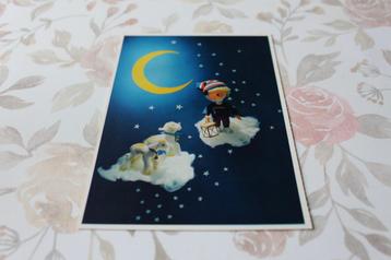 Postkaart - Sandmännchen en Lammetjes staan op Wolken, Maan beschikbaar voor biedingen