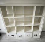 Expedit Kallax Ikea open kast 147x147x39 Incl 4 bakken, Ophalen, Gebruikt, 100 tot 150 cm, 100 tot 150 cm