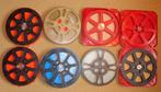 8 stuks gebruikte filmspoelen voor 250-300 meter 16mm film, Ophalen, 16mm film