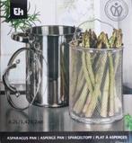 Asperge-pan met glazen deksel - 4.2 liter (NIEUW), Kookpan of Snelkookpan, Nieuw, Ophalen of Verzenden, Rvs