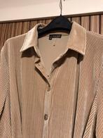 Norah beige zand goud rib velours fluweel jurk tuniek knopen, Verzenden, Zo goed als nieuw, Norah, Jurk