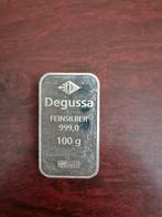 0.999 zilverbaar 100 gram Degussa, Ophalen of Verzenden, Zilver