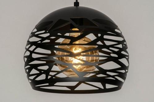 zwart hanglamp of raw staal keuken tafel bed slaapkamer lamp, Huis en Inrichting, Lampen | Plafondlampen, Nieuw, Metaal, Ophalen of Verzenden