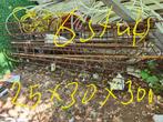 IJzer voor fundering NIEUW 6 stuks 25 x 30 x 300, Eén persoon