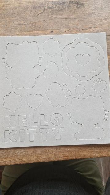 Hello kitty chipboard set