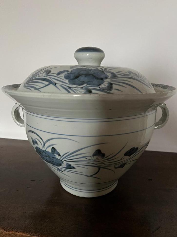 Hele grote antieke Chinese pot met deksel, Antiek en Kunst, Kunst | Niet-Westerse kunst, Ophalen
