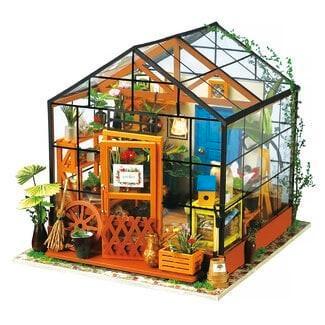 Robotime DIY Kathy's Green House, Hobby en Vrije tijd, Modelbouw | Overige, Zo goed als nieuw, 1:50 tot 1:144, Ophalen of Verzenden