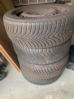 4 stalen velgen met winterbanden voor Ford Mondeo, Auto-onderdelen, Banden en Velgen, Gebruikt, Velg(en), 16 inch, Personenwagen