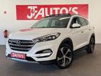 Hyundai Tucson 1.6 T-GDi Premium 4WD PANORAMADAK, NAVIGATIE/, Auto's, Lichtsensor, Gebruikt, 4 cilinders, Wit