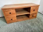 Teak houtenen tv meubel, Ophalen, Gebruikt, 100 tot 150 cm, Teakhout