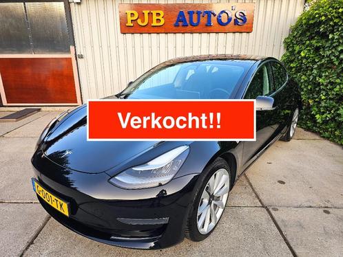 Super mooie Tesla Model 3 AWD Long Range black 351Pk Panoram, Auto's, Tesla, Bedrijf, Model 3, 4x4, ABS, Achteruitrijcamera, Adaptieve lichten