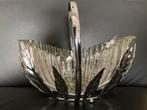 Chromen mand op bol-pootjes van Sowerby Glass England, Ophalen of Verzenden