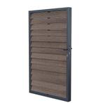 Moderne antraciet looppoort composiet houtlook model 90x150, Staal, Minder dan 100 cm, Nieuw, Ophalen of Verzenden