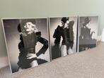 3 Madonna posters 40 x 50 cm, incl lijsten, Ophalen, Met lijst, A1 t/m A3, Muziek