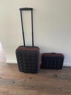 Rolkoffertje met extra koffertje (beautycase) van ikea, Ophalen, Gebruikt, 50 tot 60 cm, Hard kunststof
