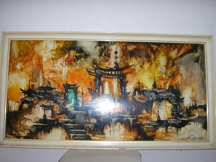 Oosters Droompark dat is onze benaming van, Antiek en Kunst, Kunst | Schilderijen | Klassiek, Ophalen of Verzenden