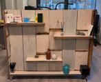 Houten Roomdivider met Planken, Ophalen, Gebruikt
