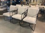 Set van 6 witte eetkamerstoelen (outlet ), Ophalen, Zo goed als nieuw, Wit, Vier