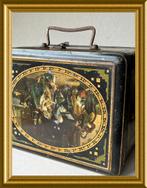 Antiek blik : Bekkers , schilderijen muzikanten, lunchbox, Verzamelen, Blikken, Ophalen of Verzenden, Gebruikt, Overige