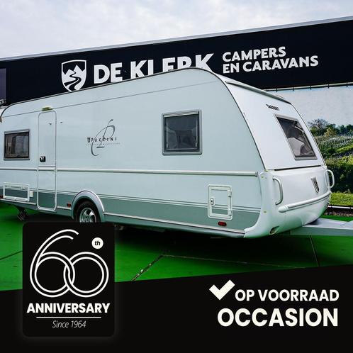 Tabbert PUCCINI 560 TD (bj 2008), Caravans en Kamperen, Caravans, Bedrijf, 1250 - 1500 kg, Tabbert, 7 tot 8 meter, Douche, Hordeur