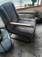 Stoffen fauteuil industriële look, Ophalen, 75 tot 100 cm, Zo goed als nieuw, Stof