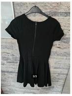 Zwarte jurk met roze grijze tijger Maat m h3, Kleding | Dames, Jurken, Maat 38/40 (M), Zwart, Onbekend, Ophalen of Verzenden