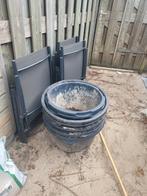 7 Specikuipen - Verschillende Groottes, Tuin en Terras, Bloembakken en Plantenbakken, Kunststof, Gebruikt, Minder dan 60 cm, Rond