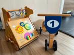 Loopkar en loopfietsje Goki hout, Kinderen en Baby's, Speelgoed | Houten speelgoed, Ophalen, Gebruikt, Overige typen