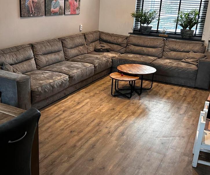 Relaxe Hoekbank, Huis en Inrichting, Banken | Complete zithoeken, Gebruikt, Ophalen