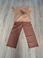 Bruine Set: T-shirt & Broek, Onbekend, Ophalen, Nieuw