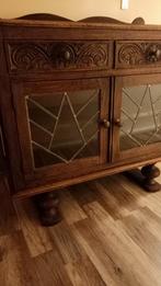 Antiek glas in lood kastje, Huis en Inrichting, Kasten | Overige, Ophalen, Gebruikt