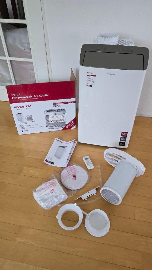 Mobiele airco Inventum AC127WSET, Witgoed en Apparatuur, Airco's, Zo goed als nieuw, Mobiele airco, 60 tot 100 m³, 3 snelheden of meer