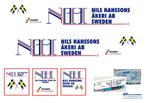 Vrachtauto decal 1:50 Nils Hanssons Zweden ( type 2 ), Verzenden, Nieuw, Bus of Vrachtwagen, Overige merken
