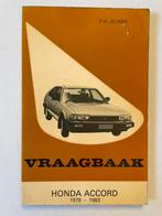 Vraagbaak Honda Accord 1978-1983, olving kluwer, Auto diversen, Ophalen of Verzenden