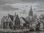 gravure dorp Spaarnwoude bij Spaarndam, Rademaker 1728, Verzenden