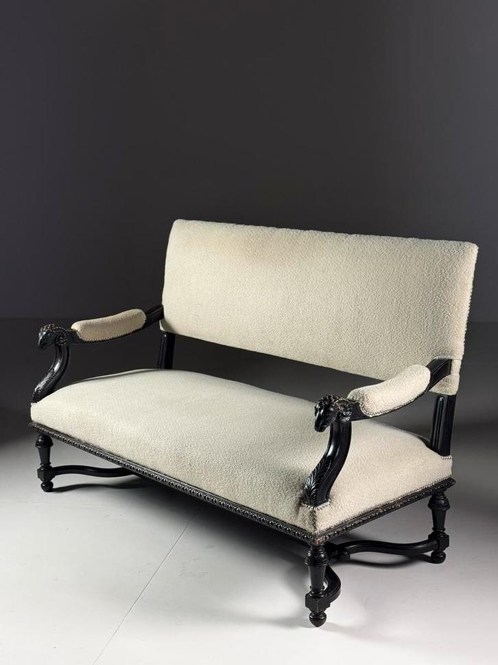 Franse bank 19e eeuw, Antiek en Kunst, Antiek | Meubels | Stoelen en Banken, Ophalen