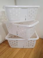 3 Ikea wasmanden, Ophalen, Zo goed als nieuw, Wit, Overige typen
